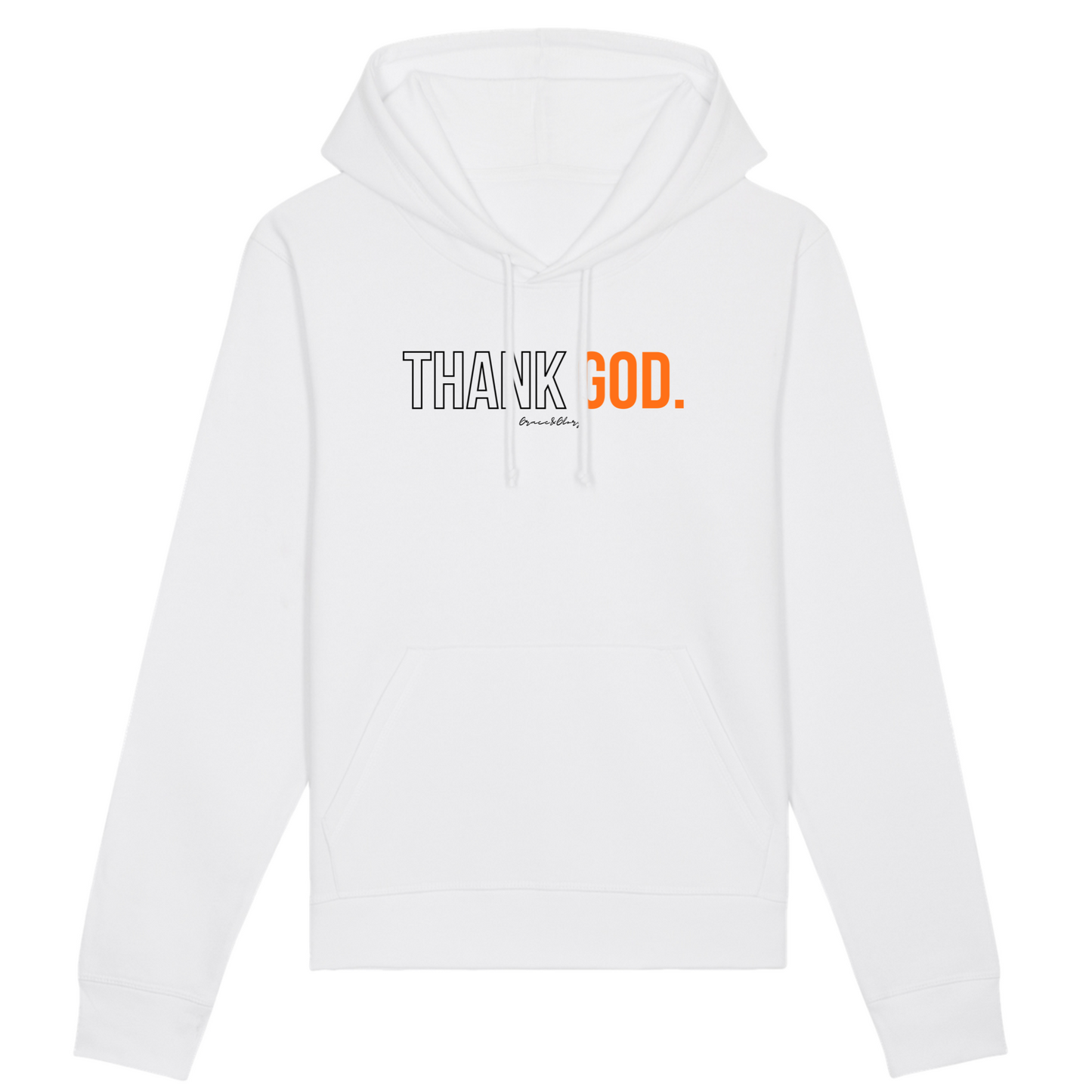 Thank God. (orange) | Sweat à capuche