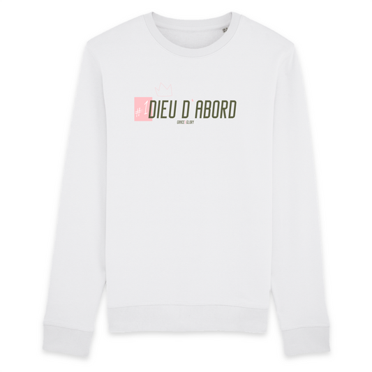 Dieu d'abord military/pink | Sweatshirt