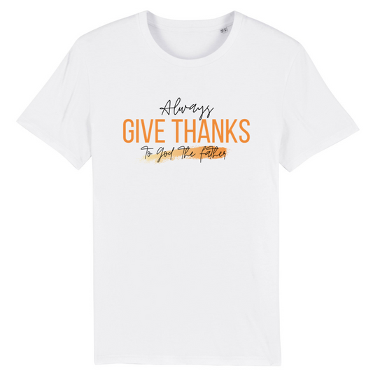 Always give thanks (orange) | T-shirt mixte