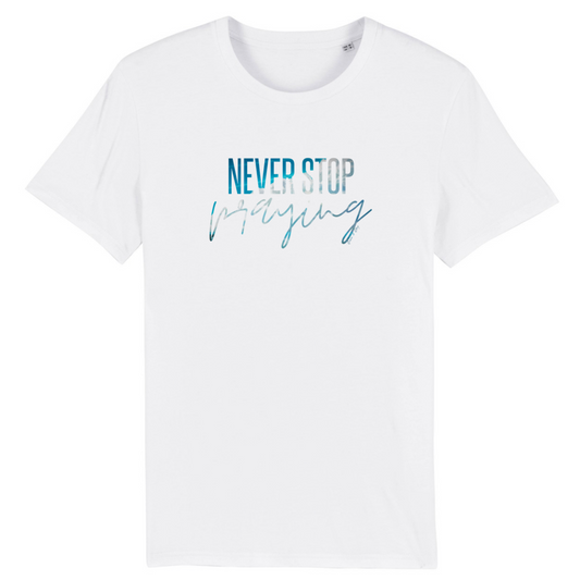 Never stop praying (sky anime) | T-shirt mixte