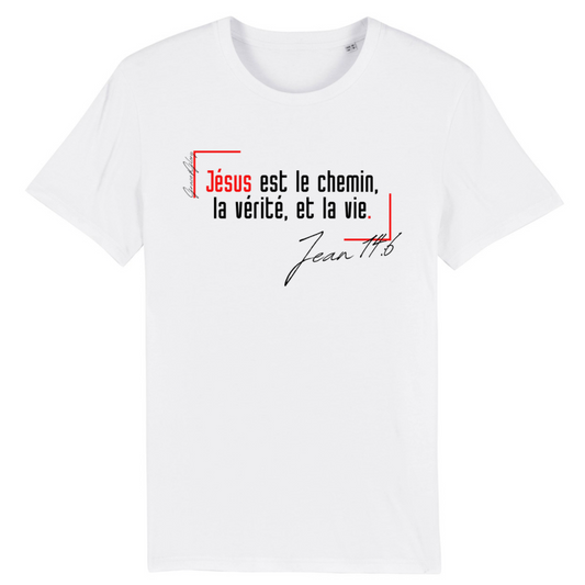 Jean 14v6 (rouge) | T-shirt mixte