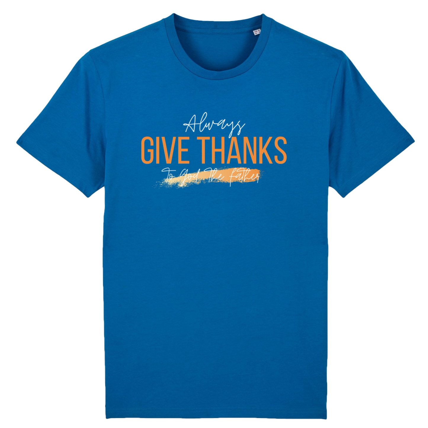 Always give thanks (orange) | T-shirt mixte