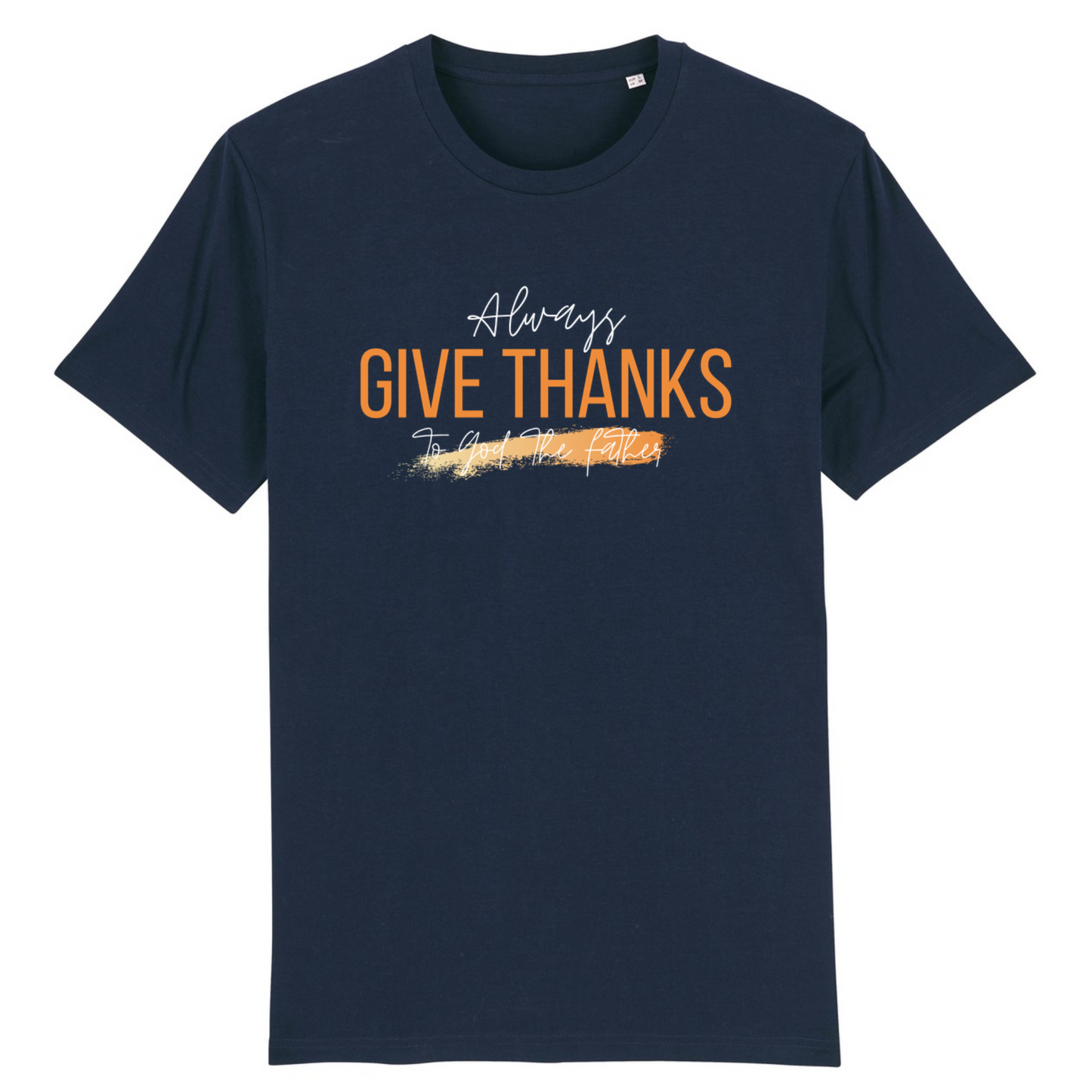 Always give thanks (orange) | T-shirt mixte